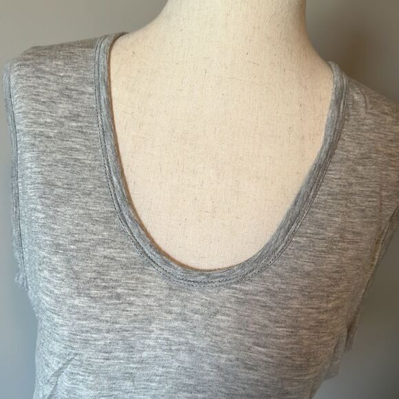 J Crew sz S sleeveless casual grey heathered top tank - Picture 2 of 6